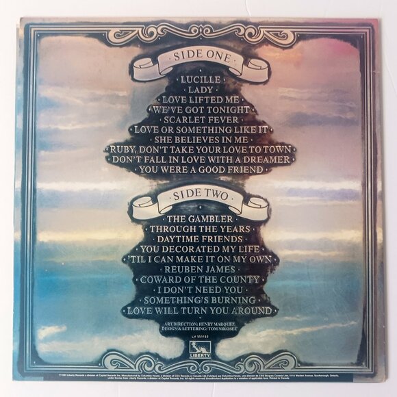 Kenny Rogers Twenty Greatest Hits vinyl record, 1983 original record - Picture 3 of 11